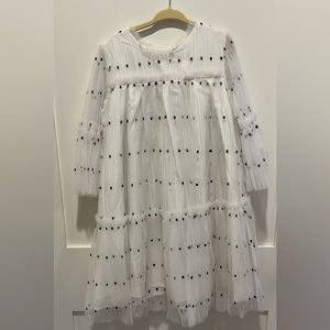 Nordstrom tulle girls dress size 6. Arms are sheer